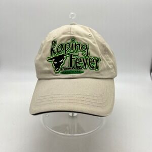 Roping Fever Cowboy Hardware Baseball Cap Hat Tan Get A Grip Embroidered Western